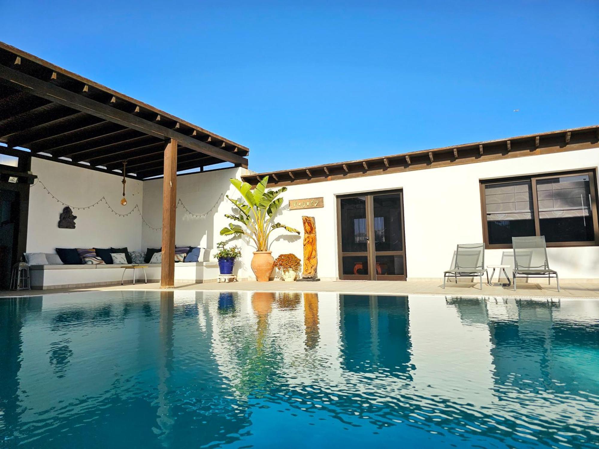 Villa Nazoly, Oasis De Tranquilidad Con Piscina Privada En El Corazon De Lanzarote Nazaret Luaran gambar